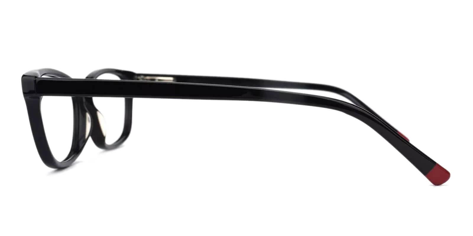 Cyprus Black Acetate Eyeglasses , SpringHinges , UniversalBridgeFit Frames from ABBE Glasses