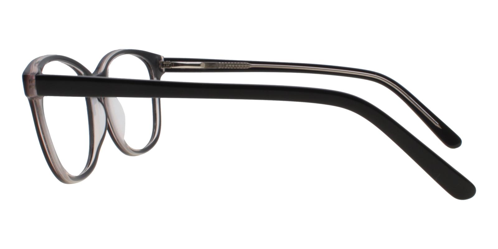 Bolivia Black Acetate Eyeglasses , SpringHinges , UniversalBridgeFit Frames from ABBE Glasses