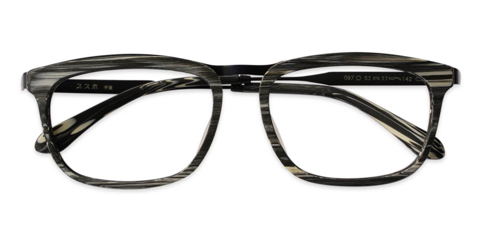 Audrey Pattern Acetate , Metal Eyeglasses , UniversalBridgeFit Frames from ABBE Glasses