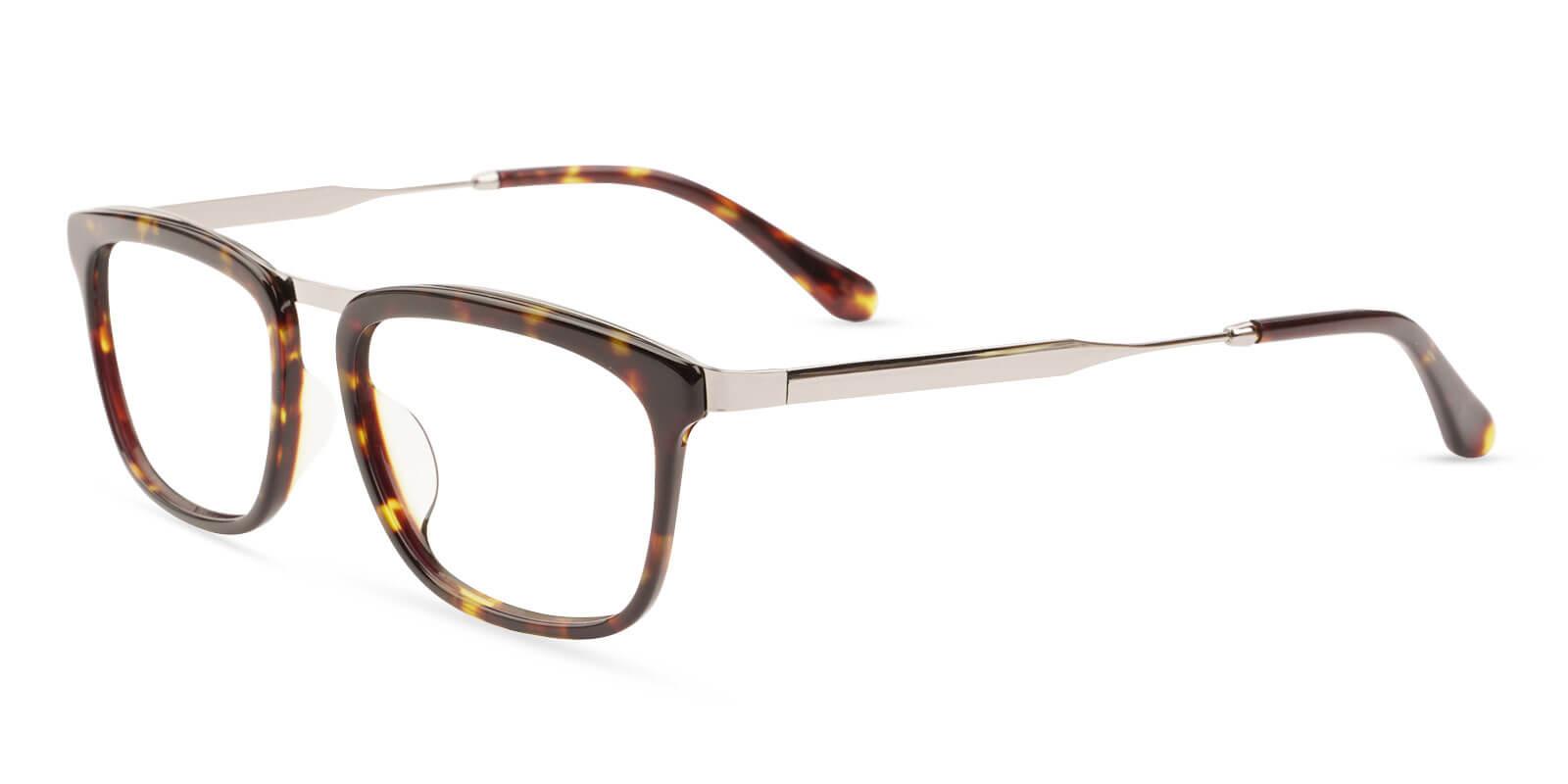 Audrey Tortoise Acetate , Metal Eyeglasses , UniversalBridgeFit Frames from ABBE Glasses