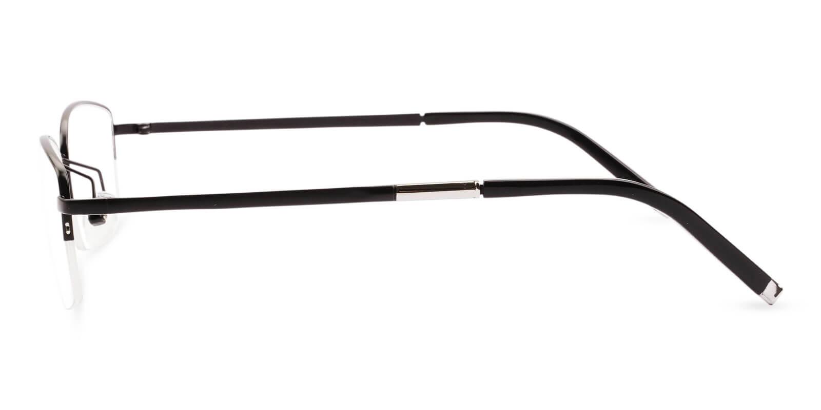 Niger Black Titanium Eyeglasses , NosePads Frames from ABBE Glasses