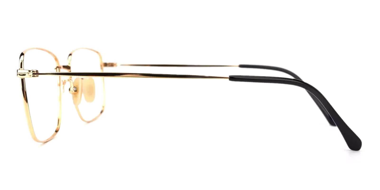 Morocco Gold Titanium Eyeglasses , Lightweight , NosePads Frames from ABBE Glasses