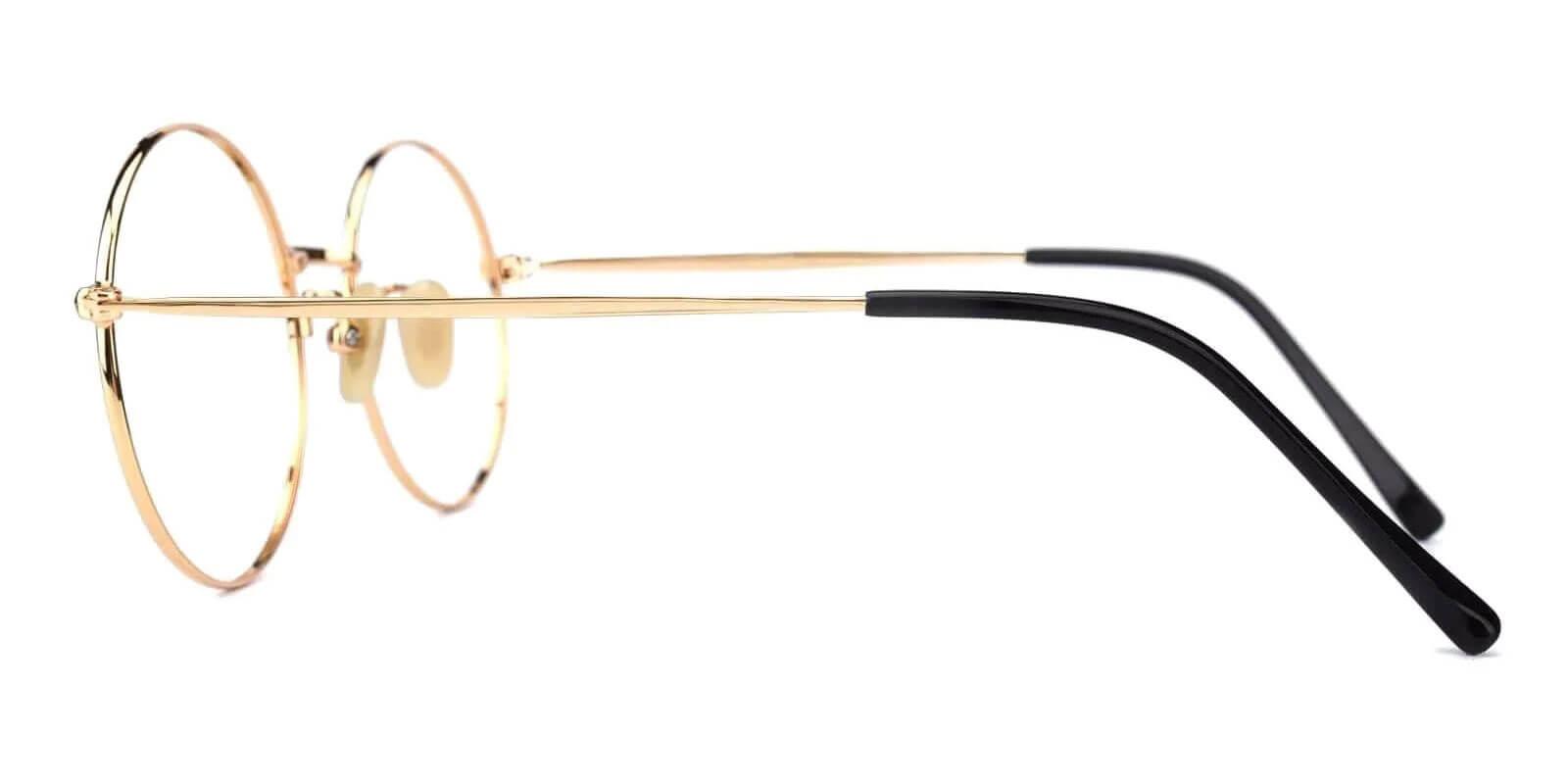 Zoe Gold Titanium Eyeglasses , Lightweight , NosePads Frames from ABBE Glasses