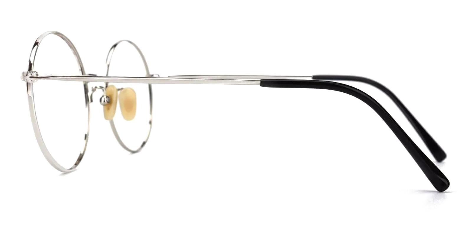 Zoe Silver Titanium Eyeglasses , Lightweight , NosePads Frames from ABBE Glasses