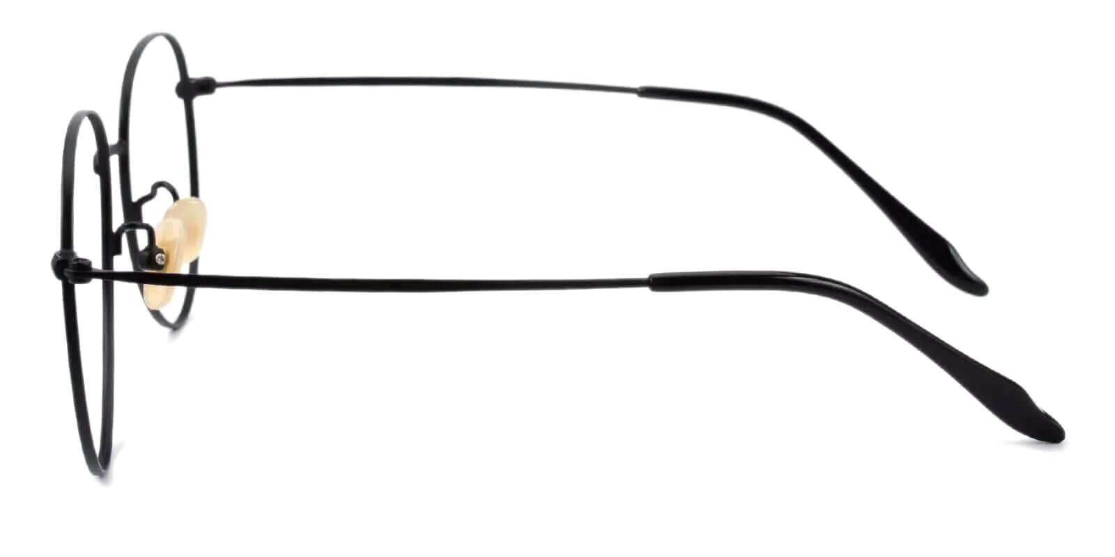 Nepal Black Titanium Eyeglasses , Lightweight , NosePads Frames from ABBE Glasses