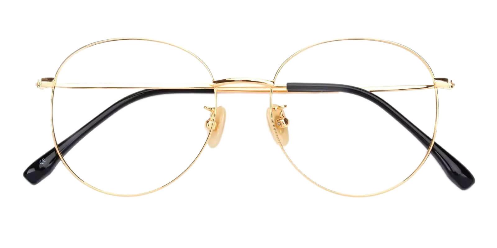 Nepal Gold Titanium Eyeglasses , Lightweight , NosePads Frames from ABBE Glasses