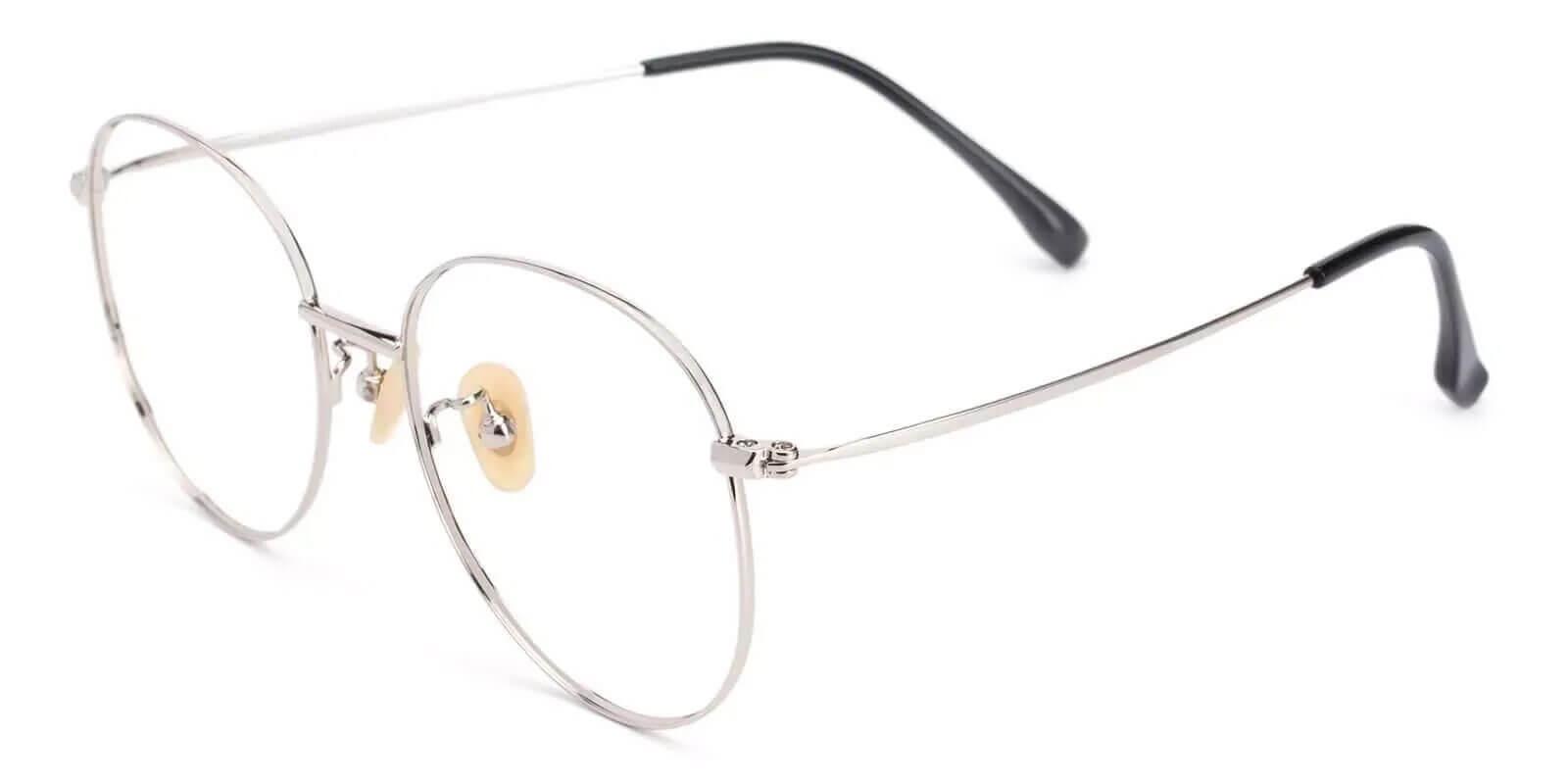 Nepal Silver Titanium Eyeglasses , Lightweight , NosePads Frames from ABBE Glasses