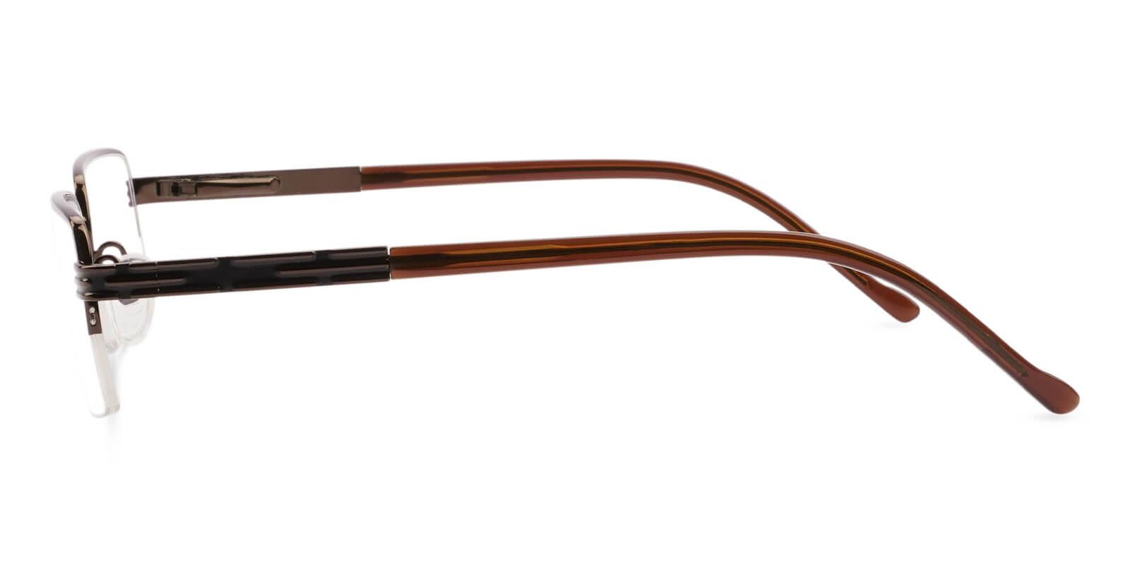 Nicaragua Brown Metal Eyeglasses , SpringHinges , NosePads Frames from ABBE Glasses