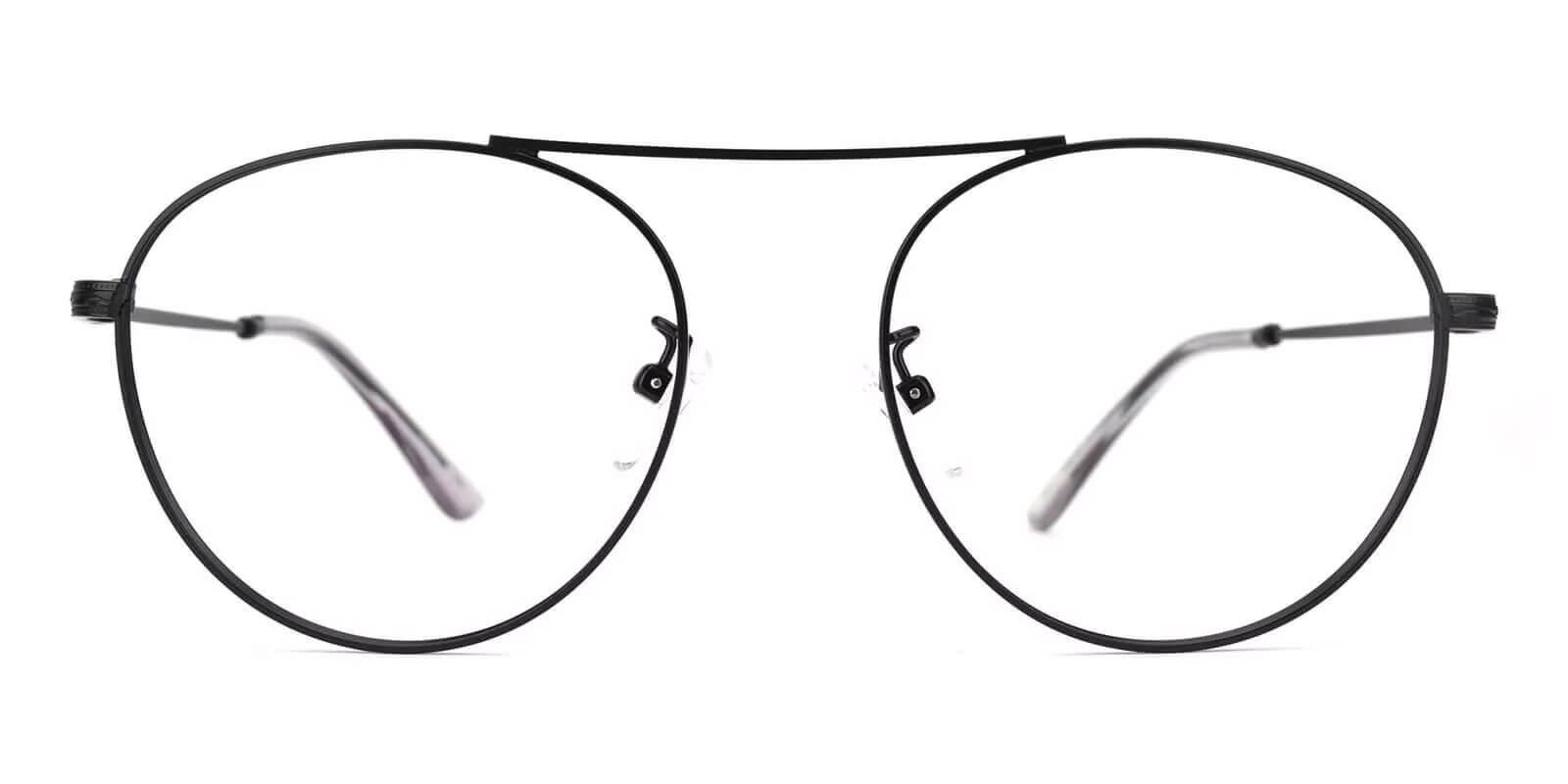 Chloe Black Metal Eyeglasses , NosePads Frames from ABBE Glasses