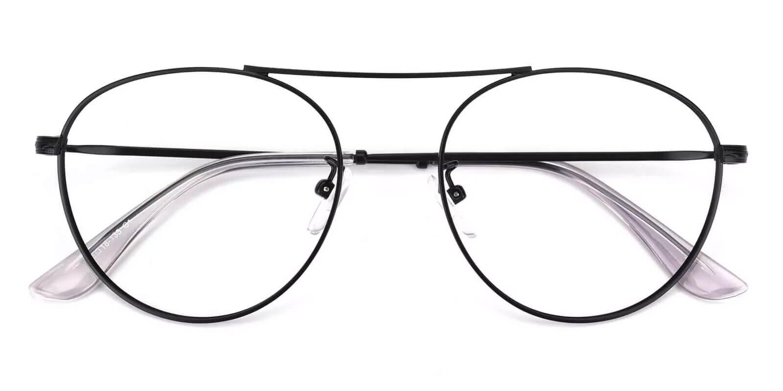 Chloe Black Metal Eyeglasses , NosePads Frames from ABBE Glasses