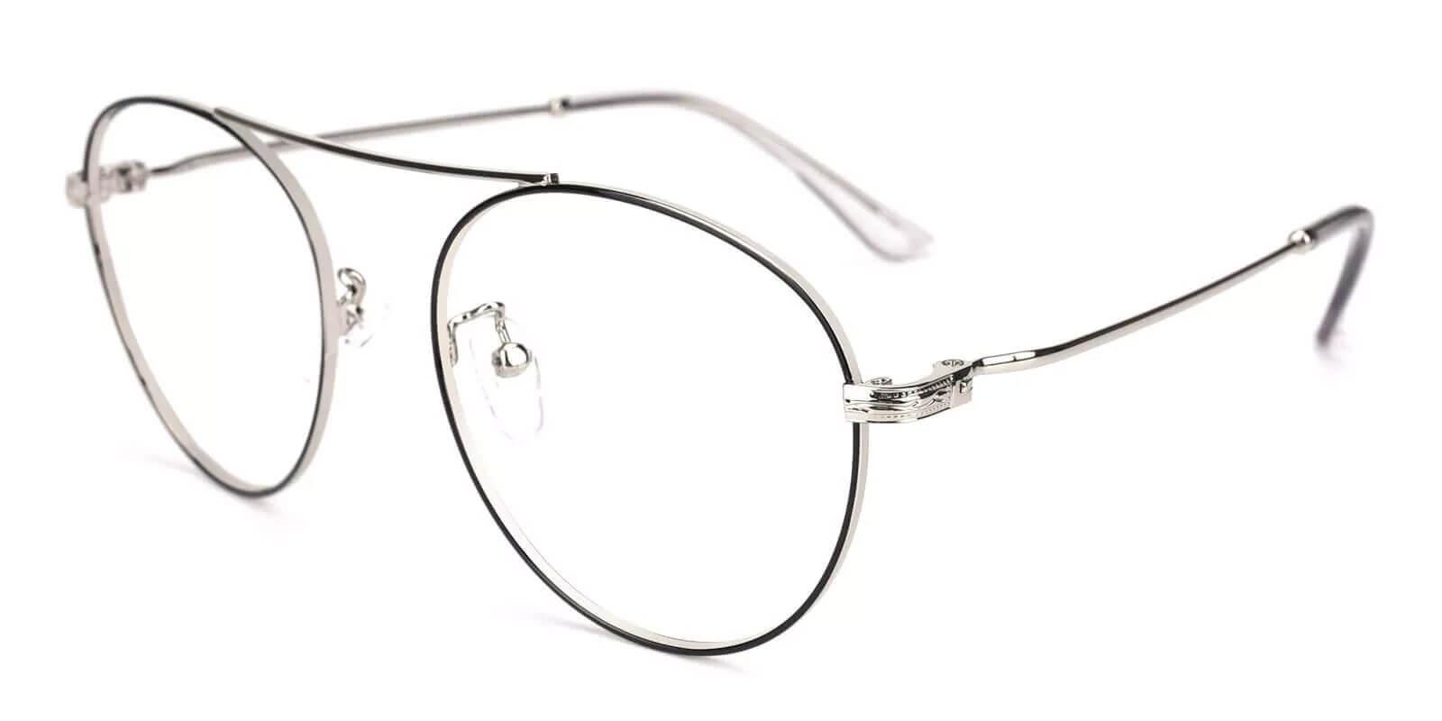 Chloe Silver Metal Eyeglasses , NosePads Frames from ABBE Glasses