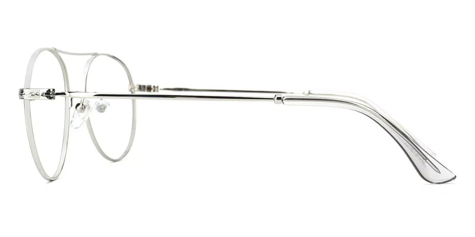 Chloe Silver Metal Eyeglasses , NosePads Frames from ABBE Glasses