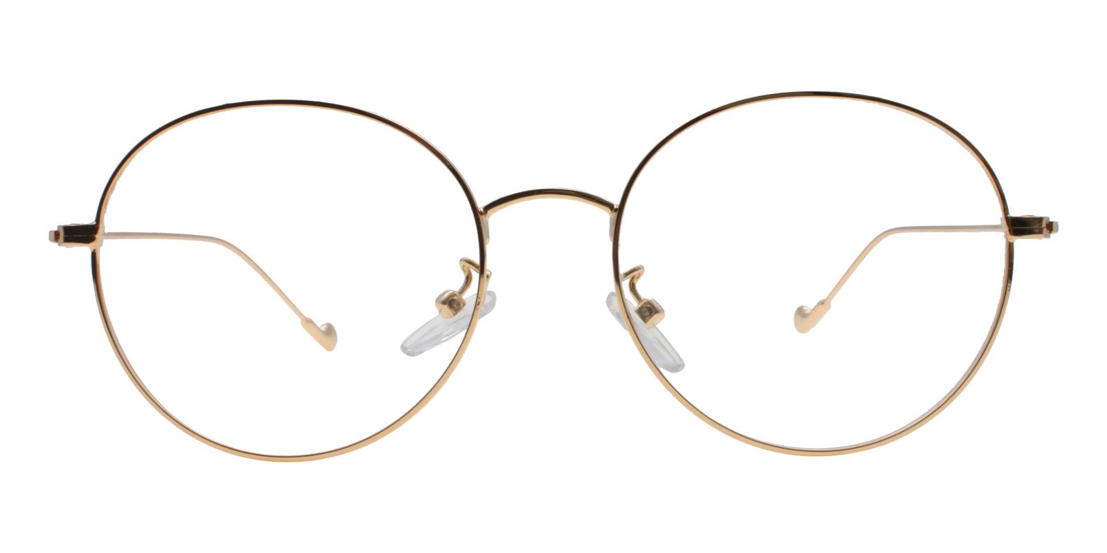 Jamaica Gold Metal Eyeglasses , Lightweight , NosePads Frames from ABBE Glasses