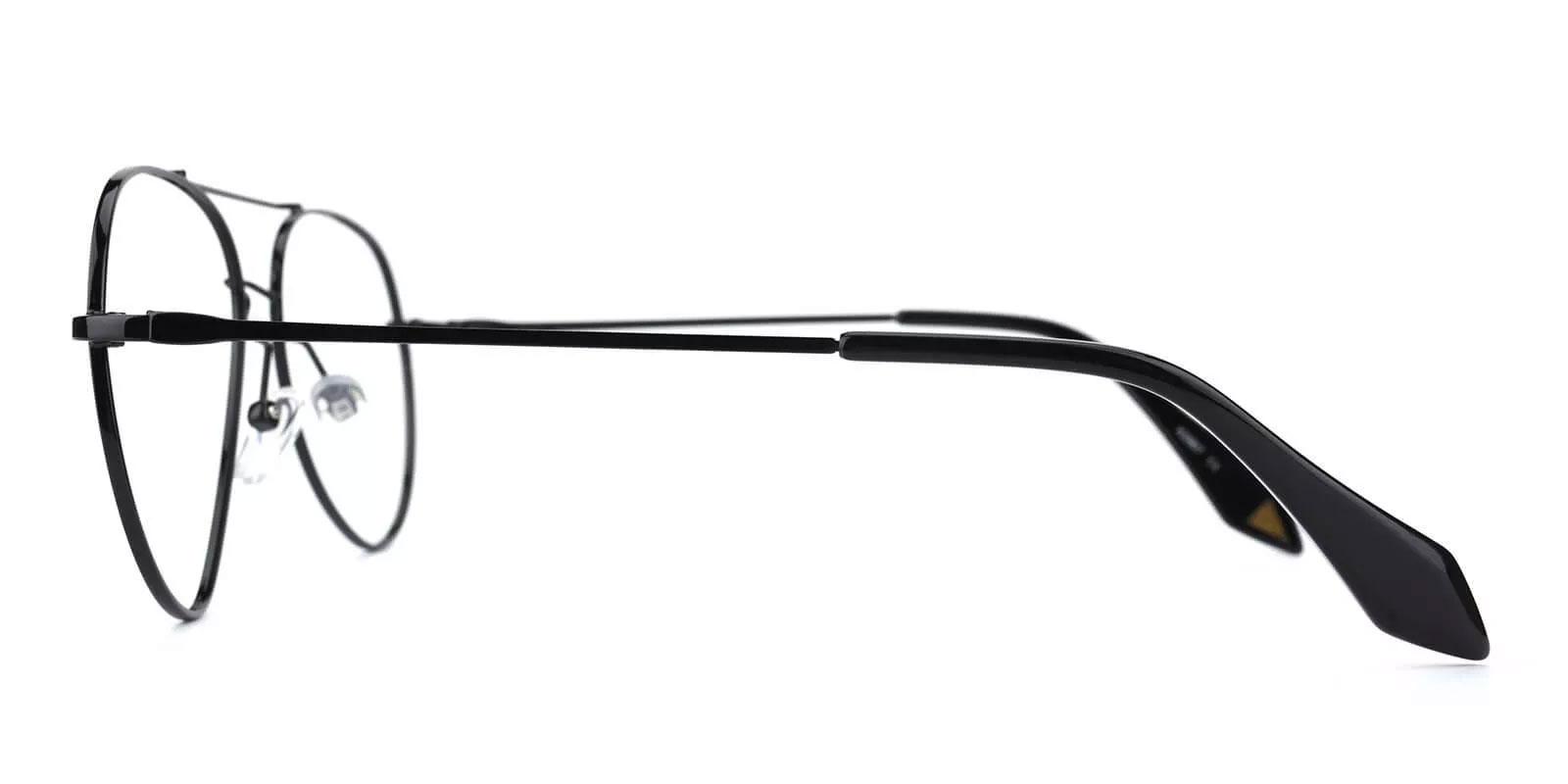 Malawi Black Metal Eyeglasses , NosePads Frames from ABBE Glasses