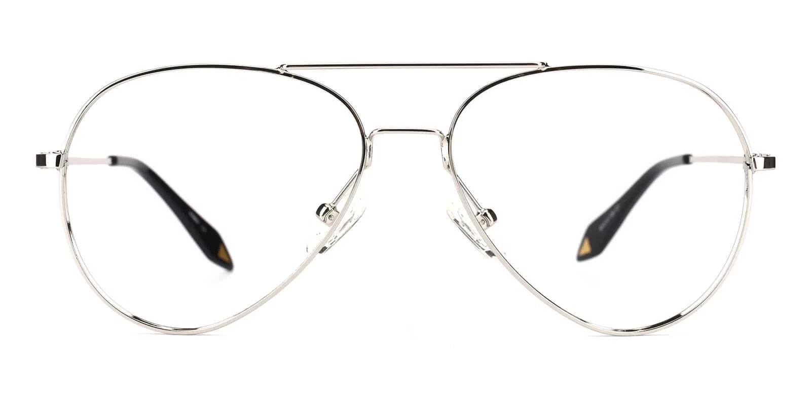 Malawi Silver Metal Eyeglasses , NosePads Frames from ABBE Glasses