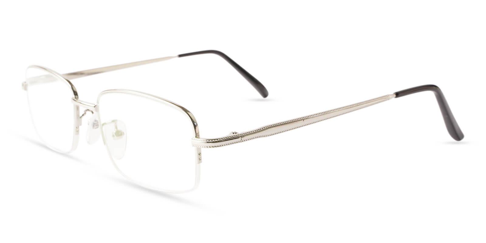 Gabon Silver Metal Eyeglasses , NosePads Frames from ABBE Glasses