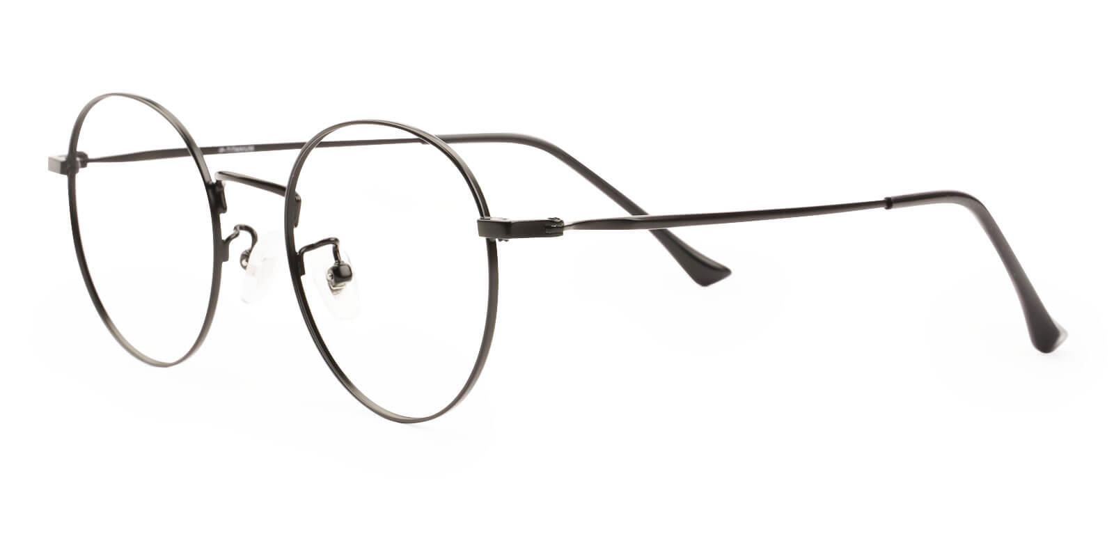 Peyton Black Titanium Eyeglasses , Lightweight , NosePads Frames from ABBE Glasses