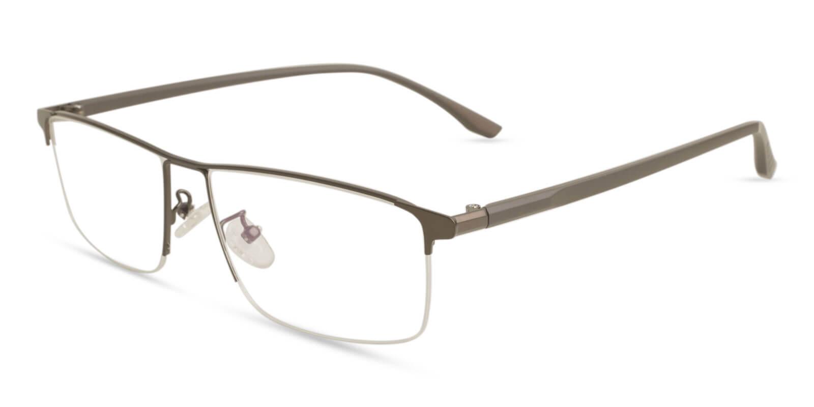 Isaac Brown Metal Eyeglasses , NosePads Frames from ABBE Glasses