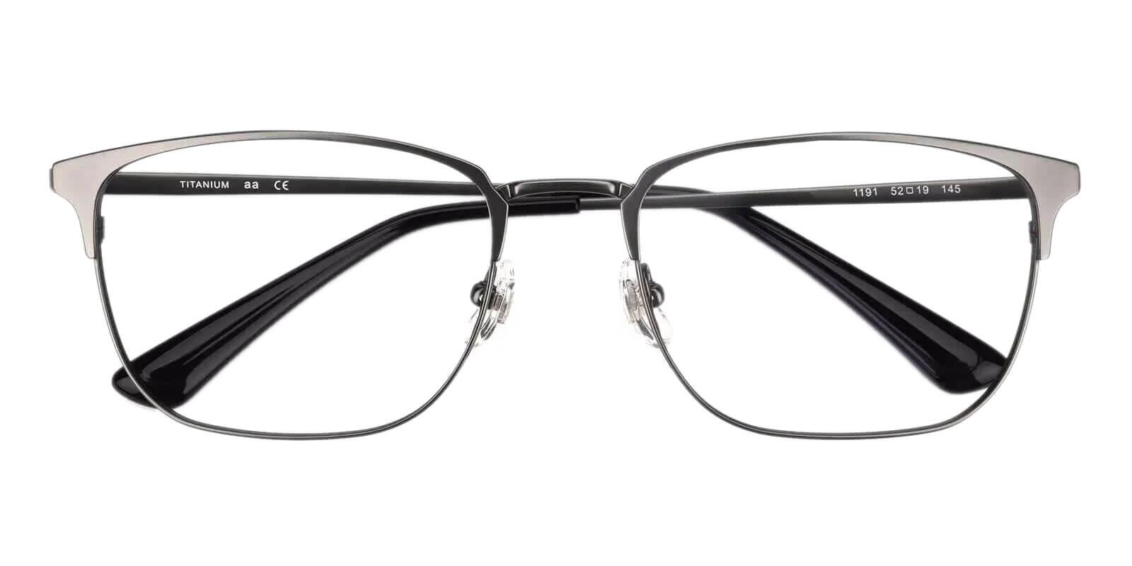 Nathan Gun Titanium Eyeglasses , Lightweight , NosePads Frames from ABBE Glasses