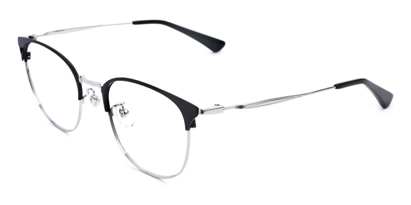 Delilah Silver Titanium Eyeglasses , Lightweight , NosePads Frames from ABBE Glasses