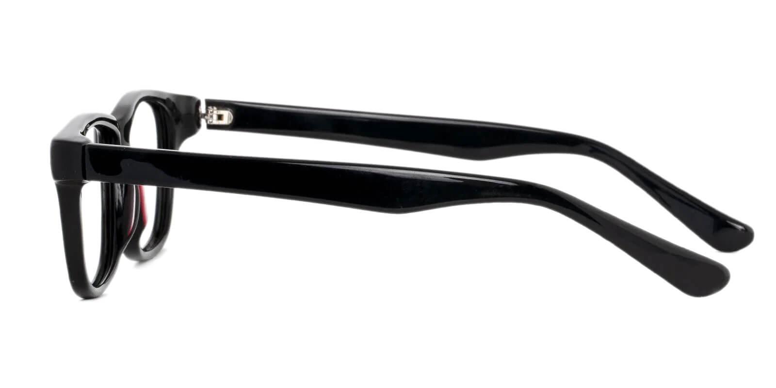 Wisdom Black Acetate Eyeglasses , UniversalBridgeFit Frames from ABBE Glasses