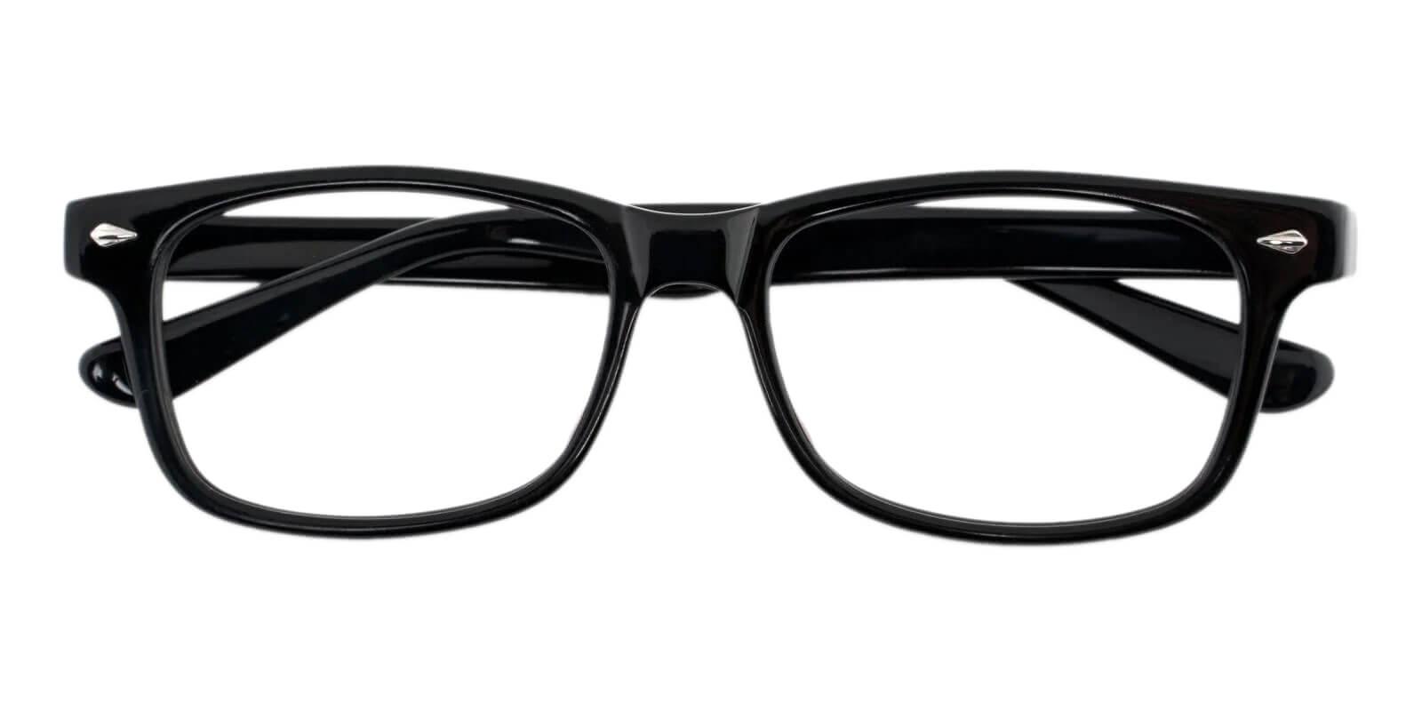 Wisdom Black Acetate Eyeglasses , UniversalBridgeFit Frames from ABBE Glasses