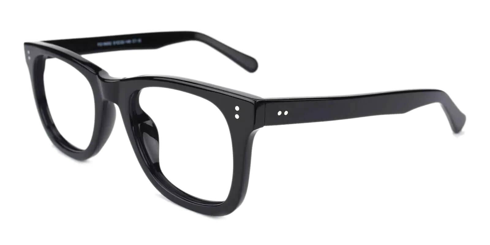 Dean Black Acetate Eyeglasses , UniversalBridgeFit Frames from ABBE Glasses