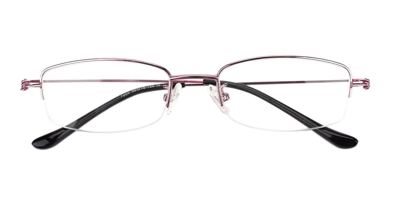 Amanda Pink Metal Eyeglasses , NosePads Frames from ABBE Glasses