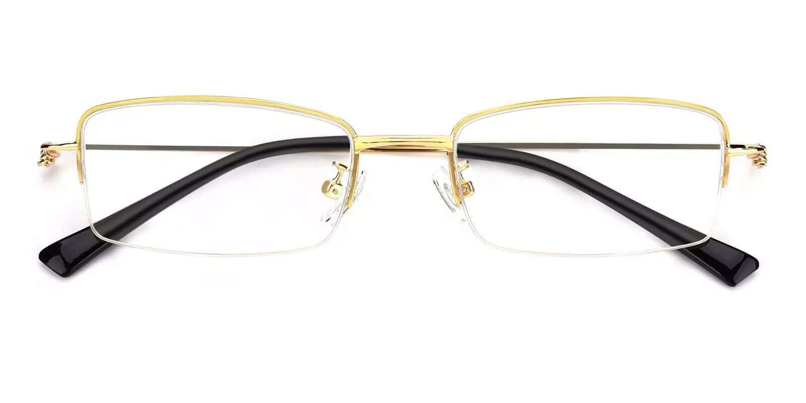 Chris Gold Metal Eyeglasses , NosePads Frames from ABBE Glasses