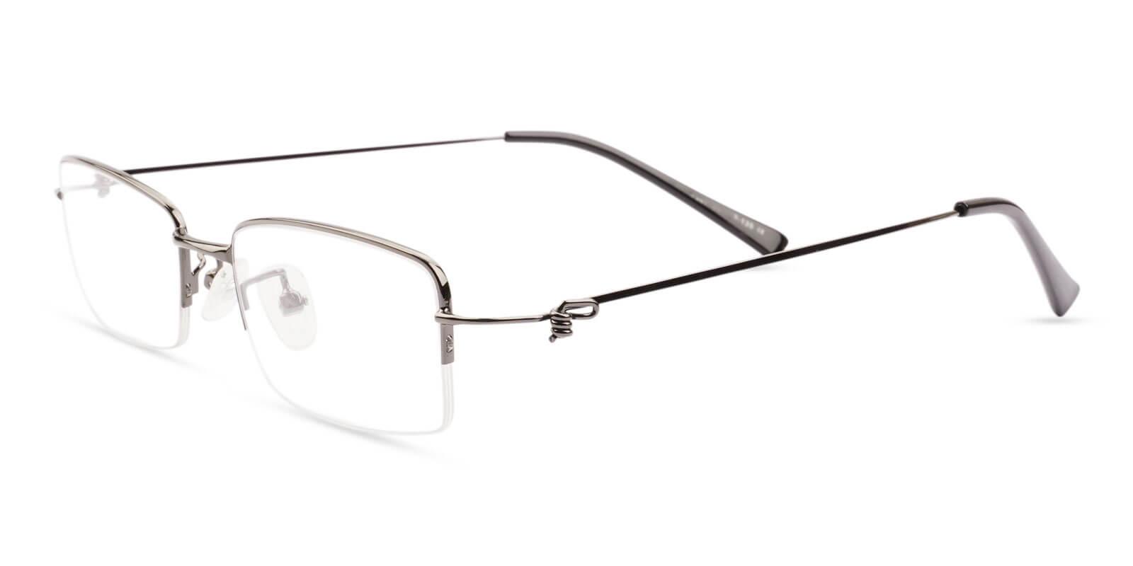 Chris Gun Metal Eyeglasses , NosePads Frames from ABBE Glasses