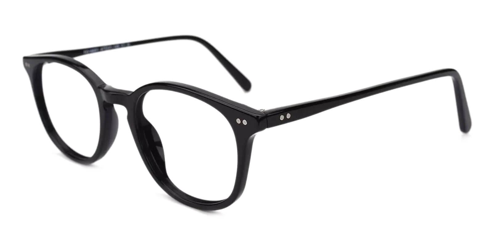 Venus Black Acetate Eyeglasses , UniversalBridgeFit Frames from ABBE Glasses