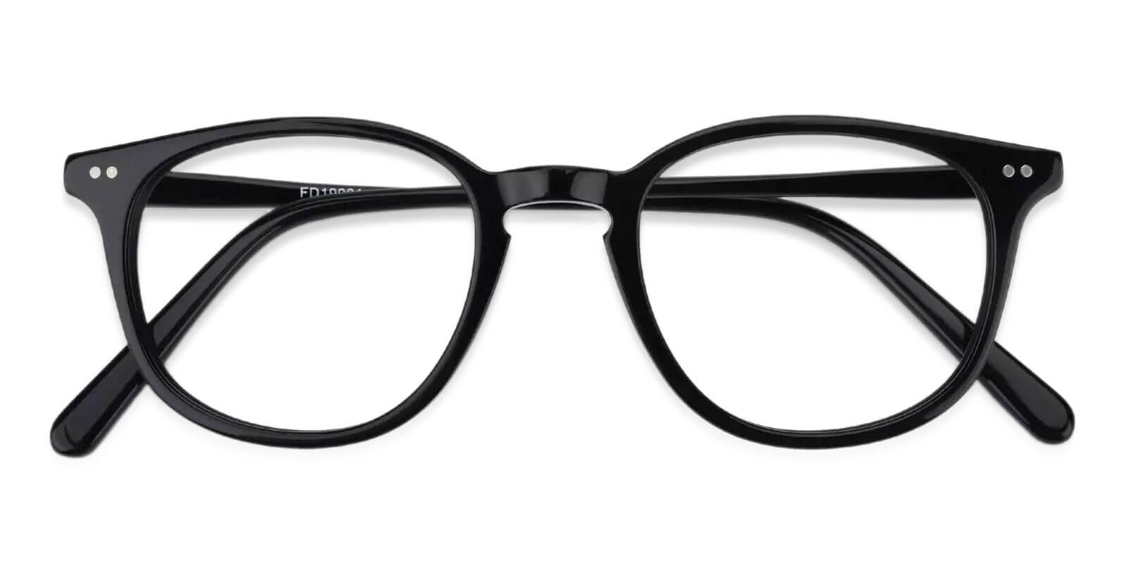 Venus Black Acetate Eyeglasses , UniversalBridgeFit Frames from ABBE Glasses