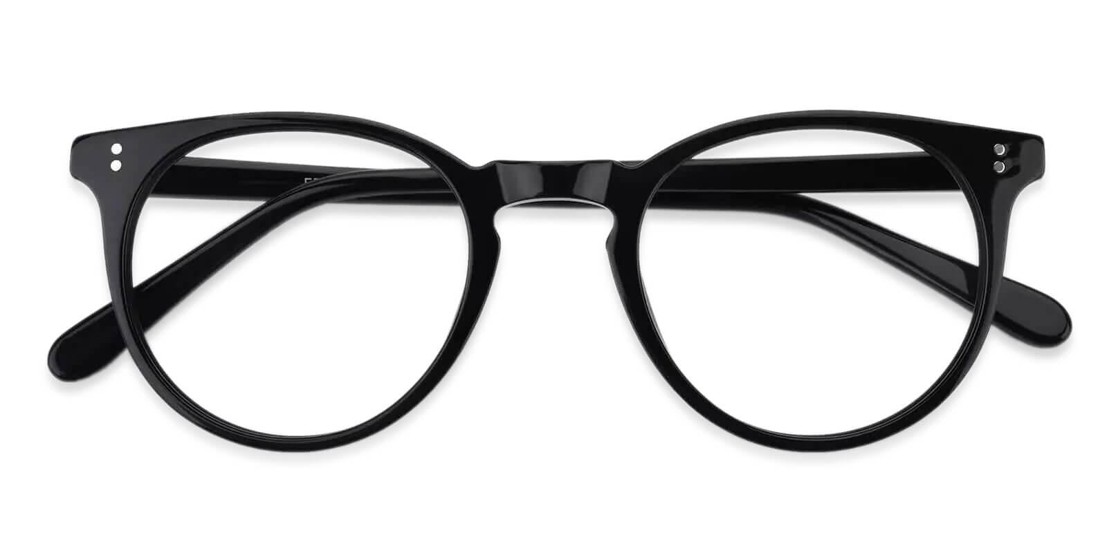 Mercury Black Acetate Eyeglasses , UniversalBridgeFit Frames from ABBE Glasses