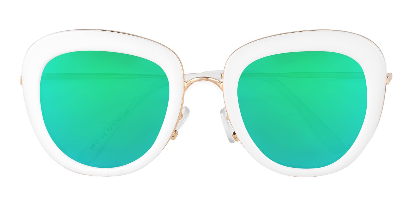 Jupiter White  Sunglasses , NosePads Frames from ABBE Glasses