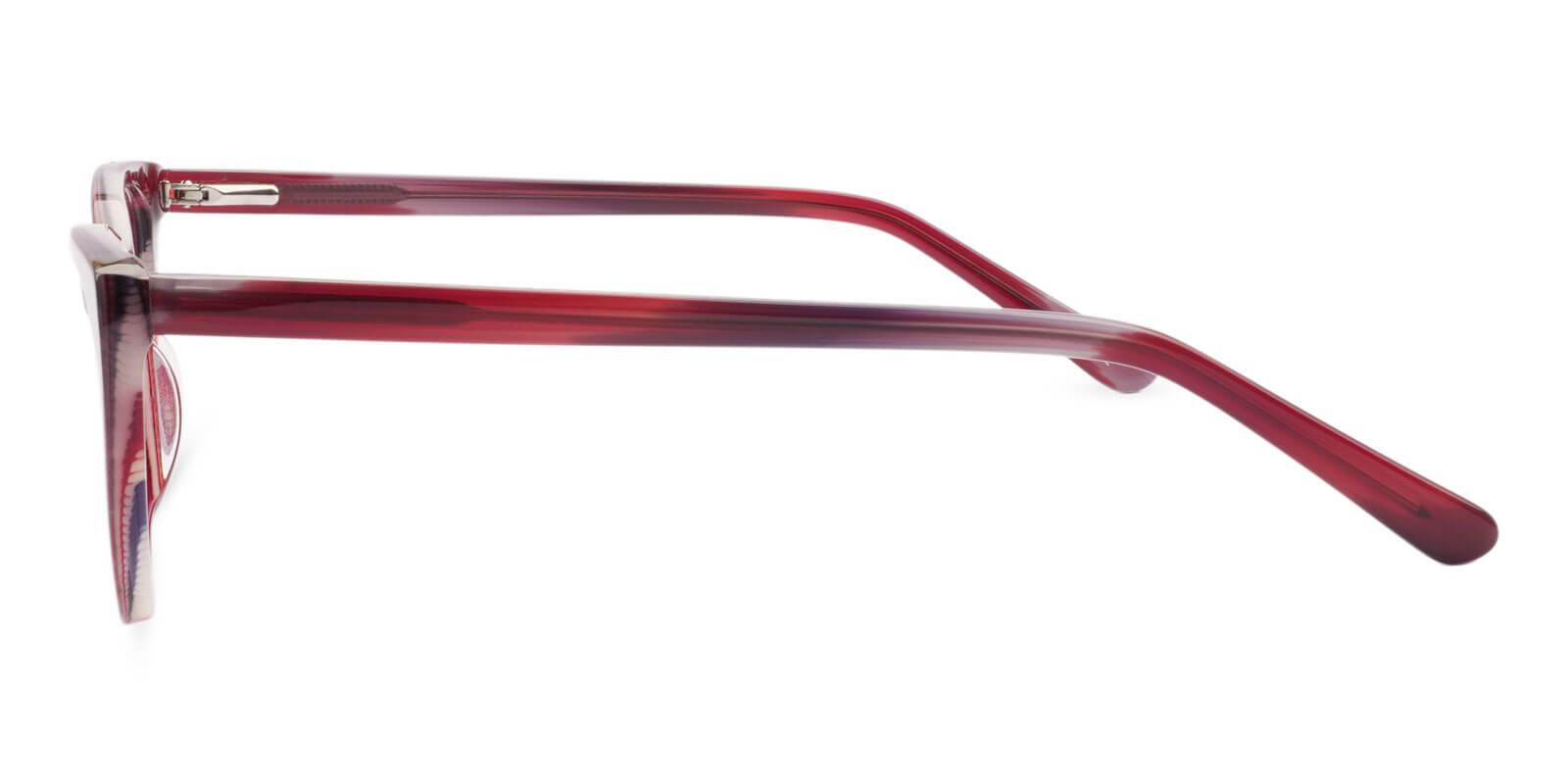 Tune Red Acetate Eyeglasses , SpringHinges , UniversalBridgeFit Frames from ABBE Glasses