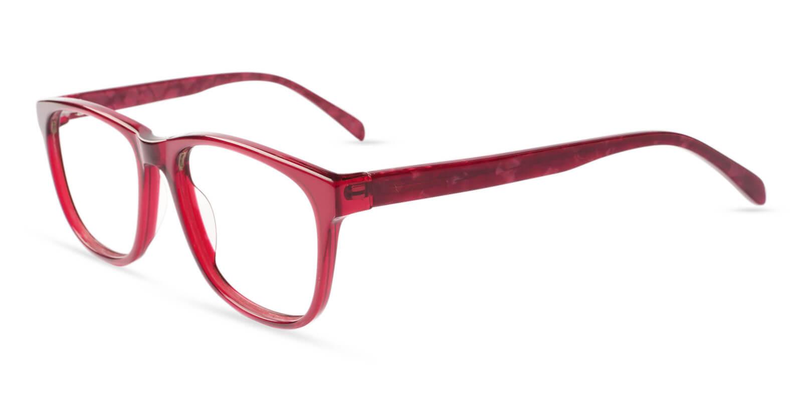 Abover Red Acetate Eyeglasses , UniversalBridgeFit Frames from ABBE Glasses