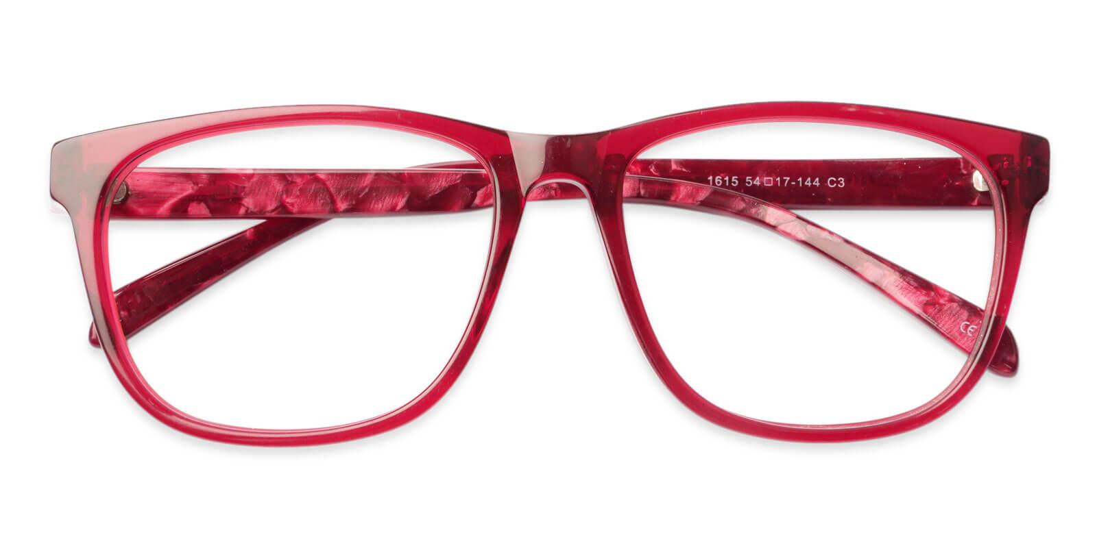 Abover Red Acetate Eyeglasses , UniversalBridgeFit Frames from ABBE Glasses