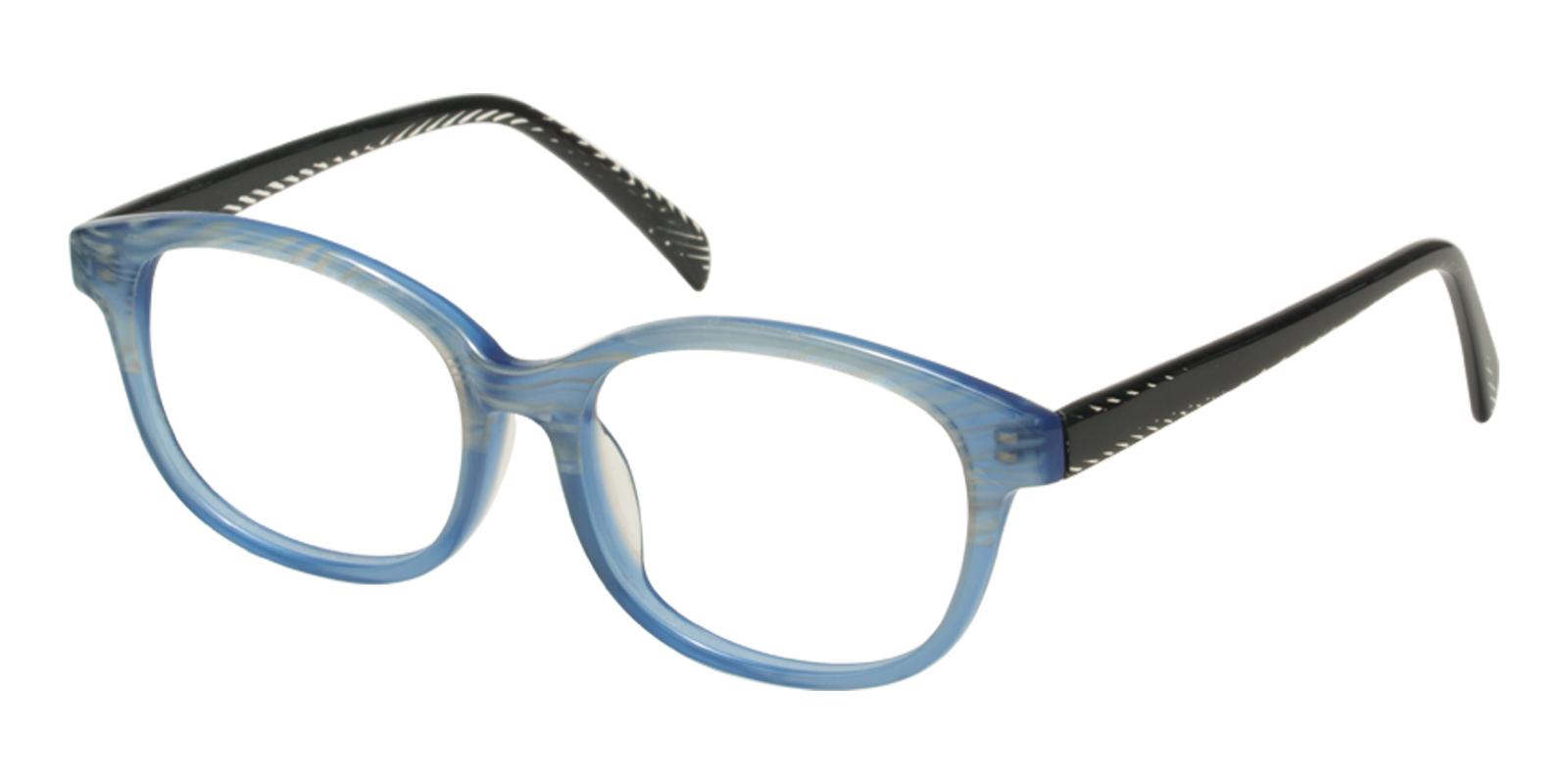 Plumer Blue Acetate Eyeglasses , UniversalBridgeFit Frames from ABBE Glasses