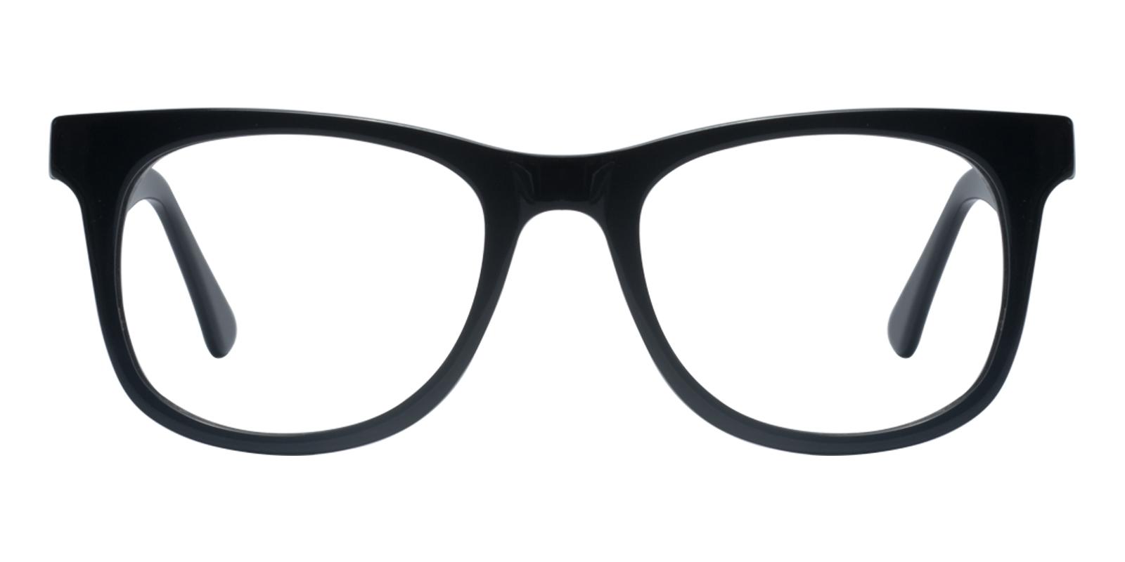 Standie Black Acetate Eyeglasses , UniversalBridgeFit Frames from ABBE Glasses