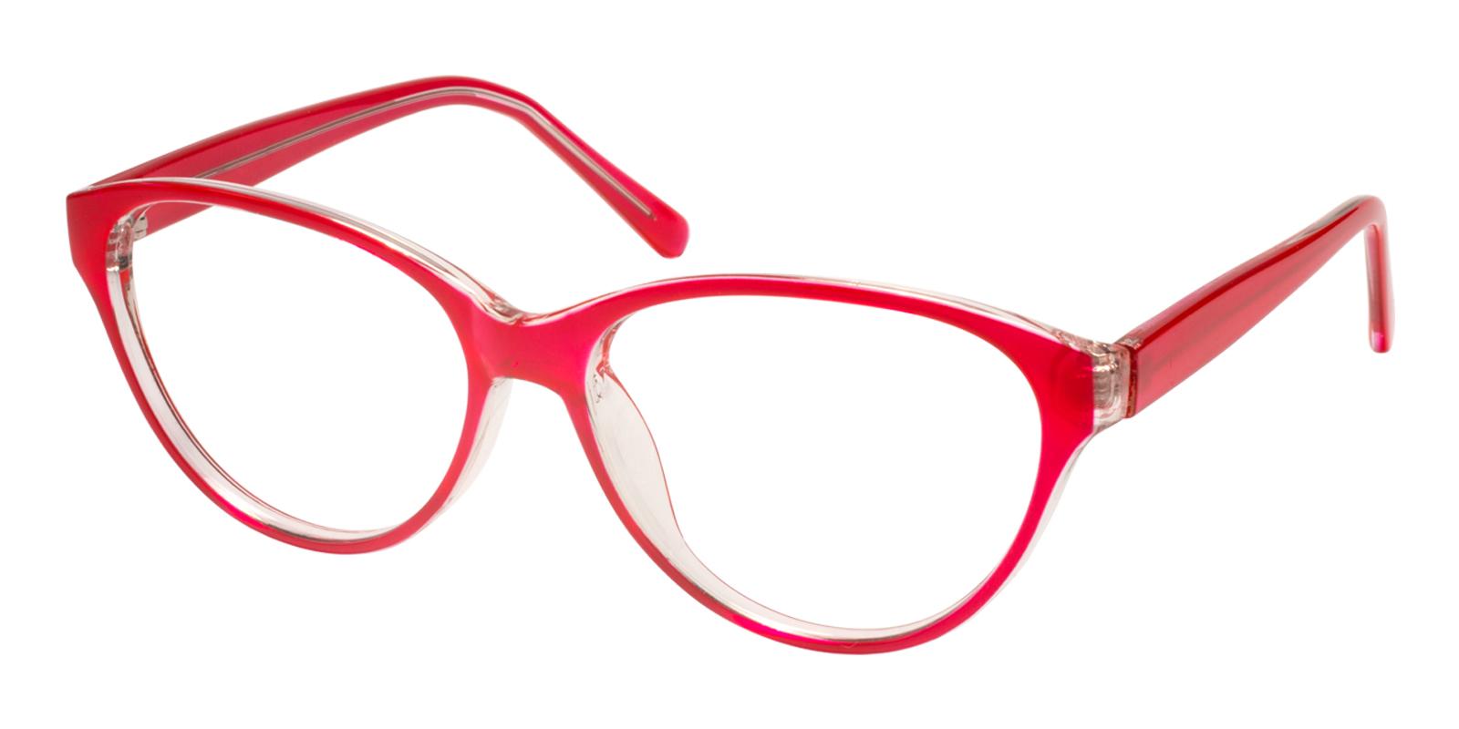 Flame Red Plastic Eyeglasses , UniversalBridgeFit Frames from ABBE Glasses