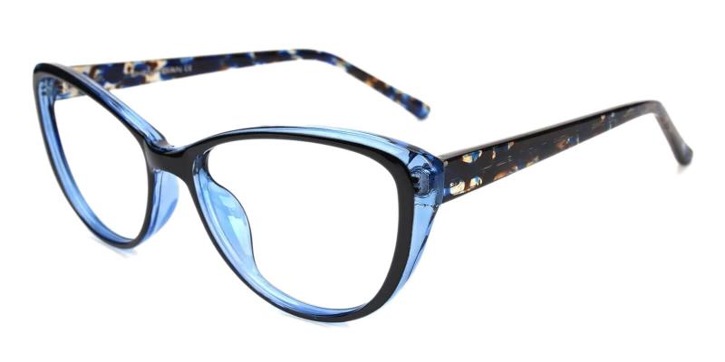 Blue Olga - Plastic Eyeglasses