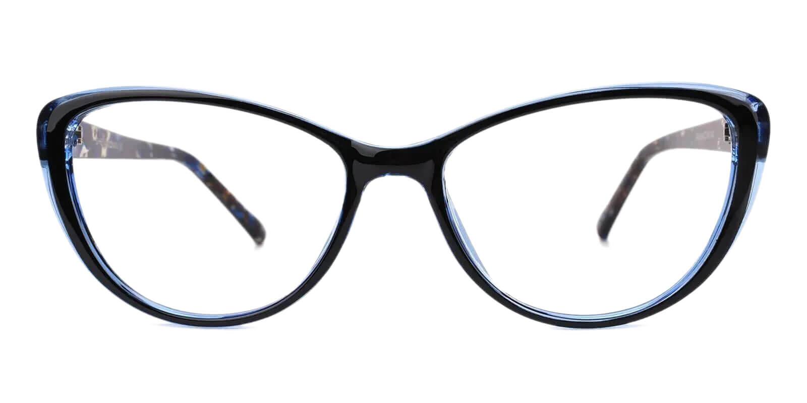 Olga Blue Plastic Eyeglasses Frames from ABBE Glasses