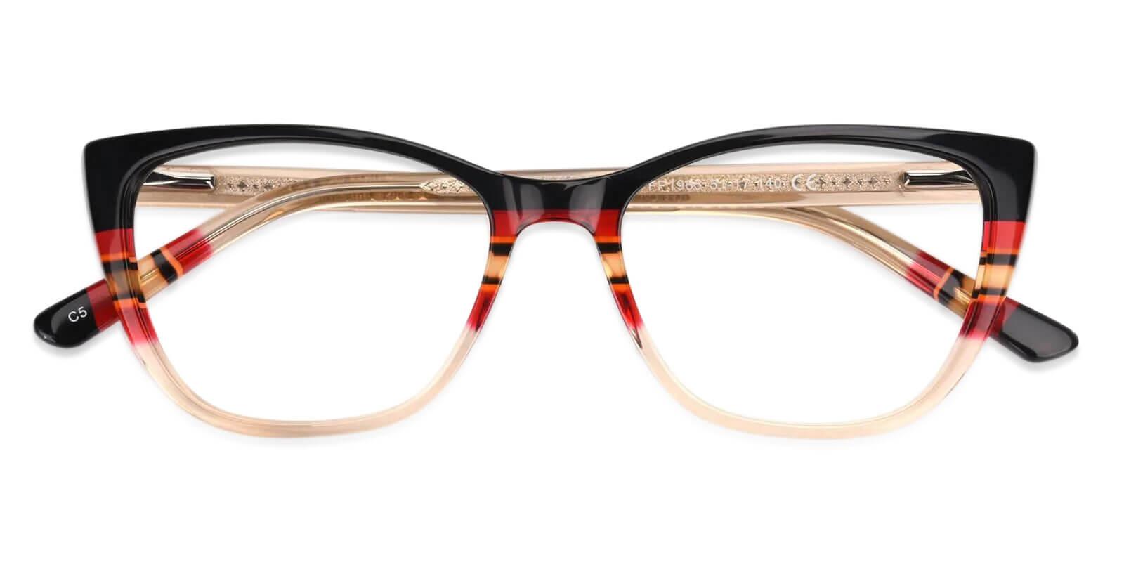 Prague Yellow Acetate Eyeglasses , UniversalBridgeFit Frames from ABBE Glasses