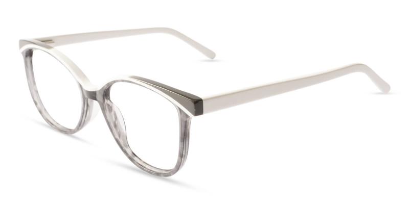 White Salzburg - Acetate ,Universal Bridge Fit