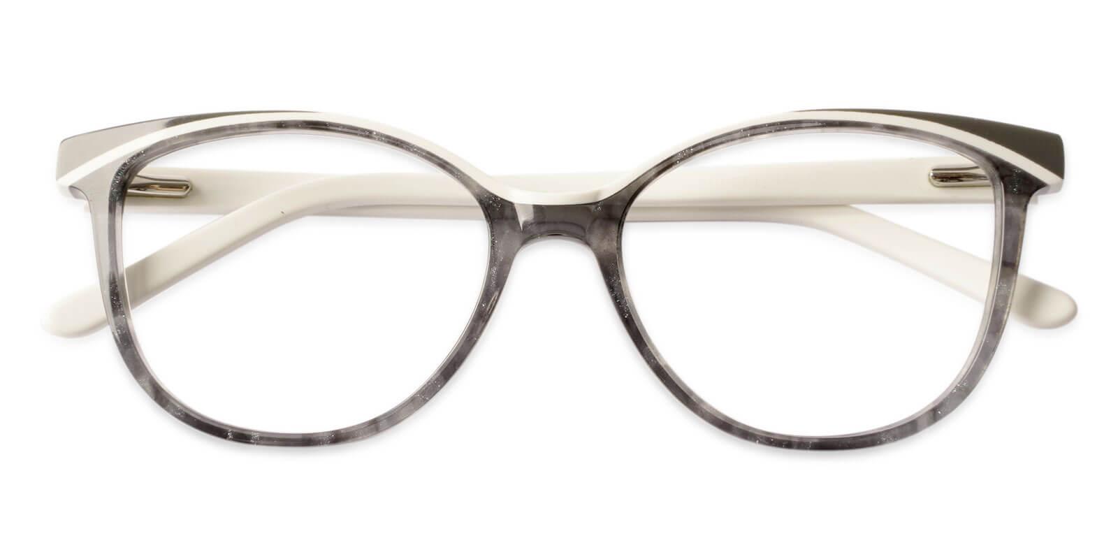 Salzburg White Acetate Eyeglasses , UniversalBridgeFit Frames from ABBE Glasses