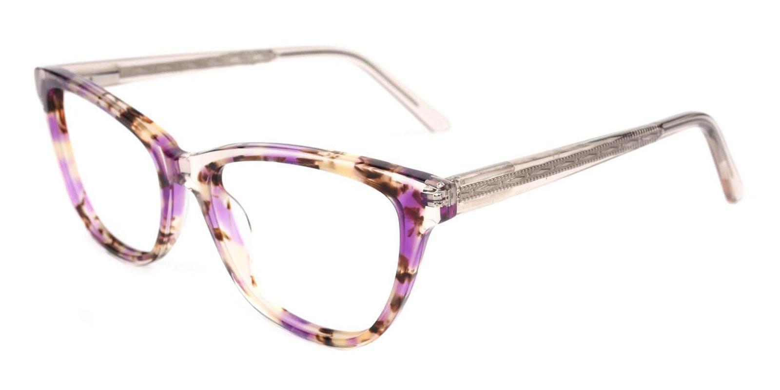 Strauss Purple Acetate Eyeglasses , UniversalBridgeFit Frames from ABBE Glasses