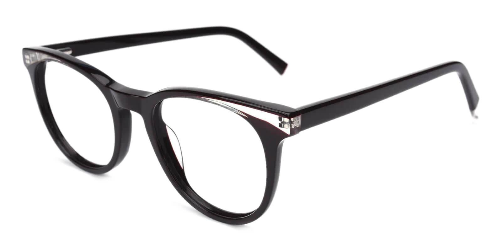 Dimona Black Acetate Eyeglasses , UniversalBridgeFit Frames from ABBE Glasses