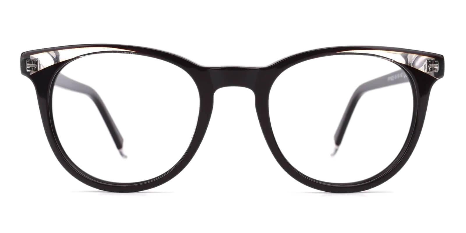 Dimona Black Acetate Eyeglasses , UniversalBridgeFit Frames from ABBE Glasses