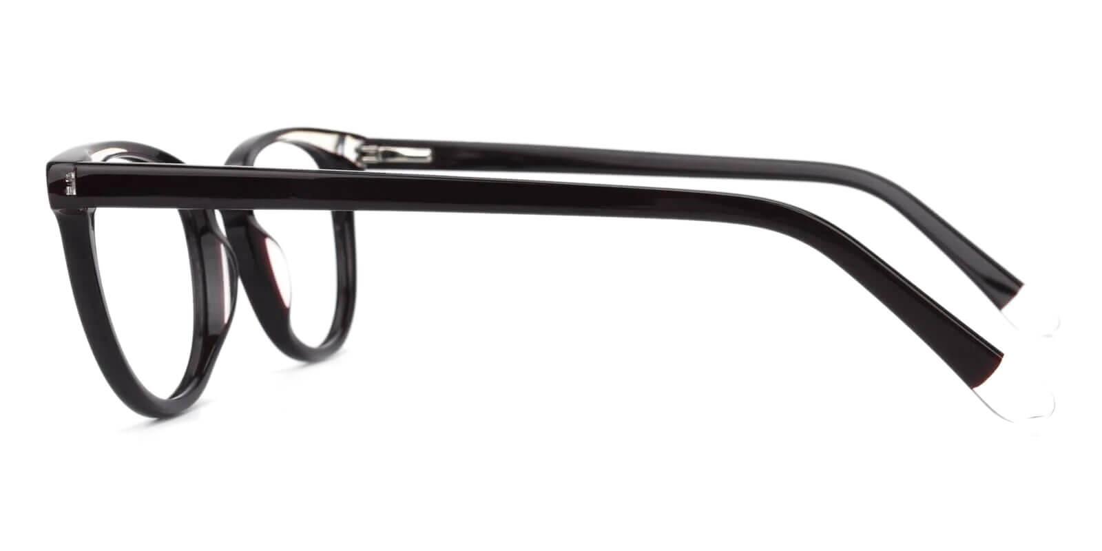 Dimona Black Acetate Eyeglasses , UniversalBridgeFit Frames from ABBE Glasses