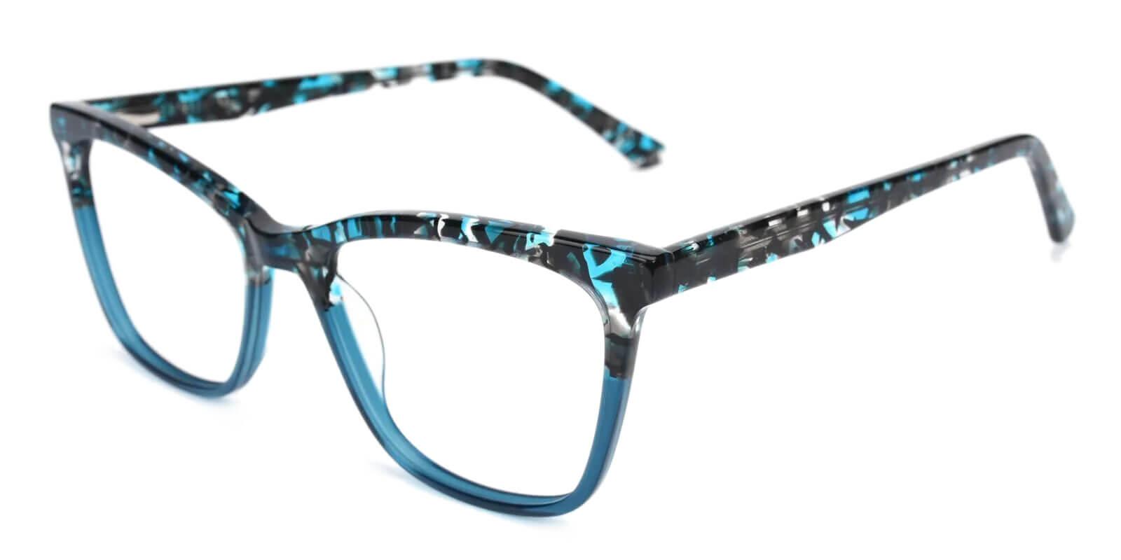 Masser Blue Acetate Eyeglasses , UniversalBridgeFit Frames from ABBE Glasses